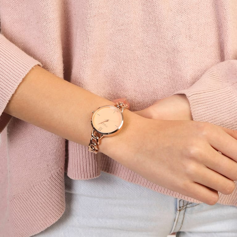 Donna Mae horloge met rose gourmet band