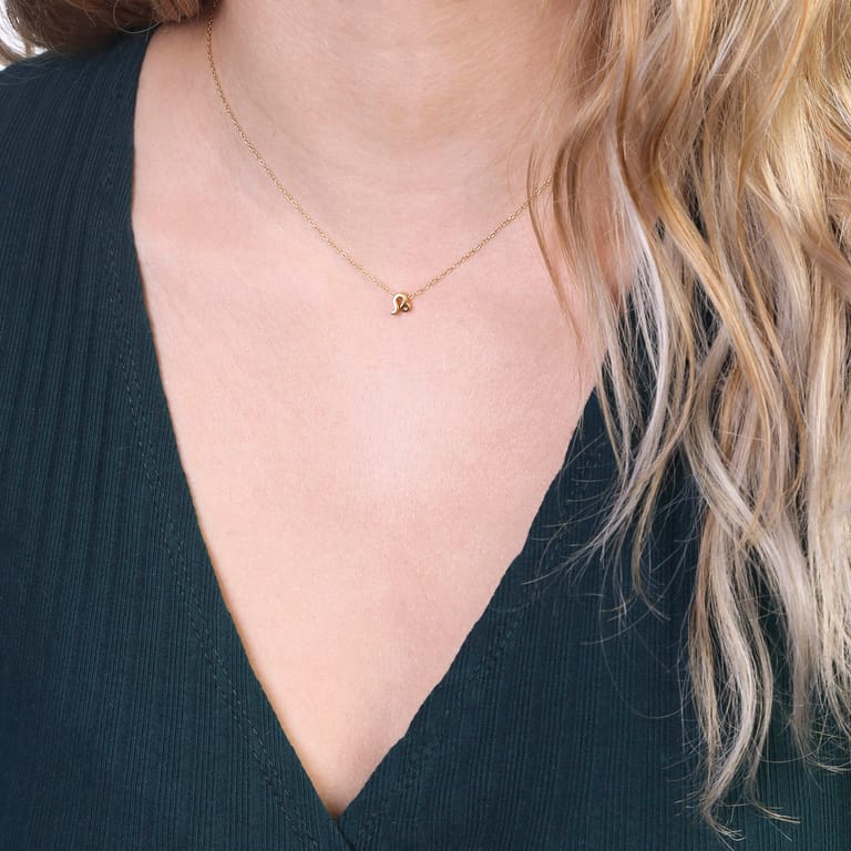 Zilveren goldplated sterrenbeeldhanger voor dames
