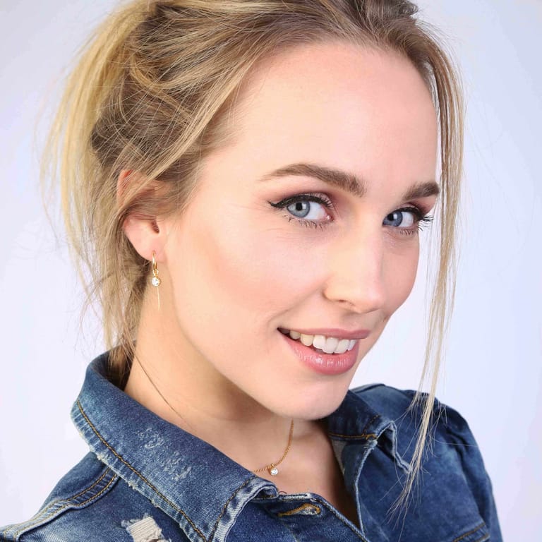 Zilveren ketting&hanger goldplated geboortesteen