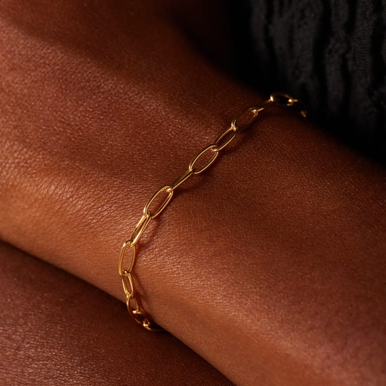 14 karaat geelgouden closed forever armband