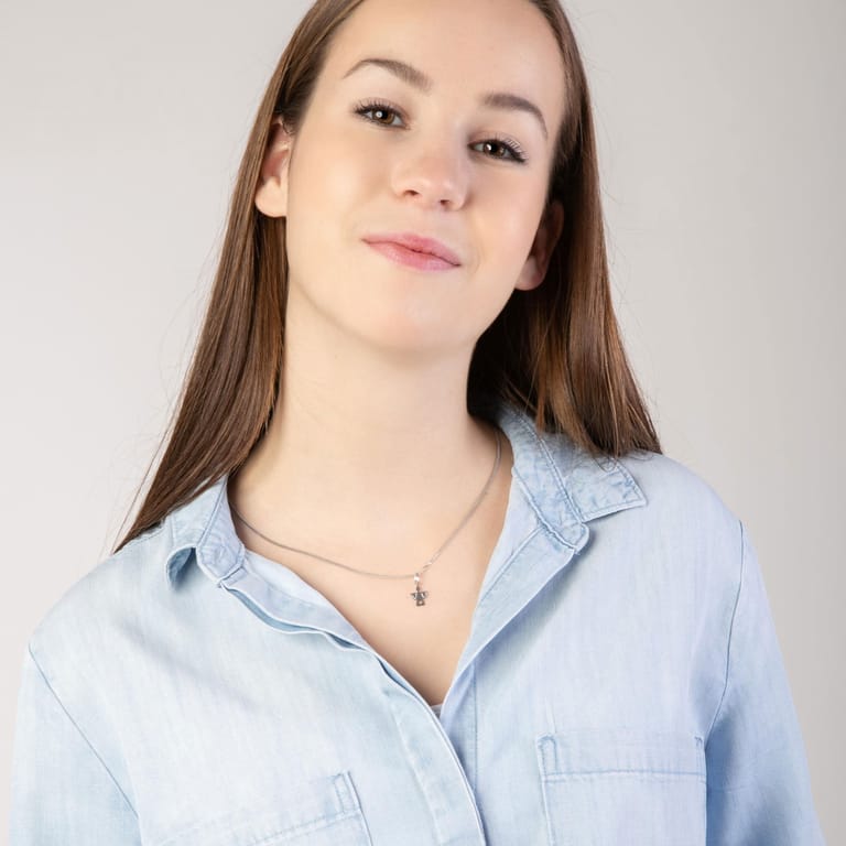 Anhänger, 925 Silber, Engel