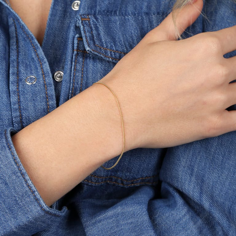 Zilveren armband gold gourmet Mix&Match