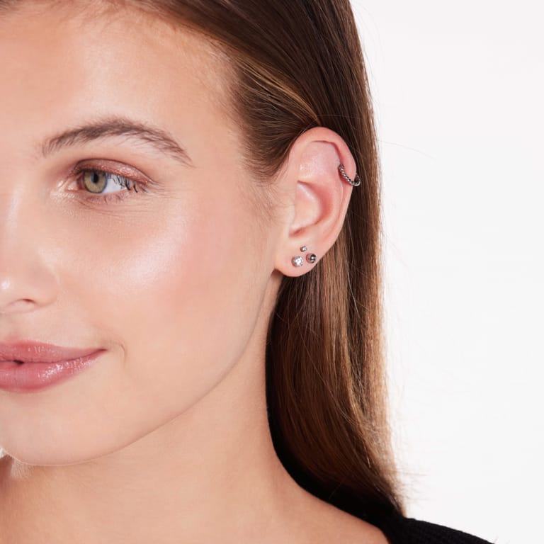 Helix-Piercing, Edelstahl, Twist