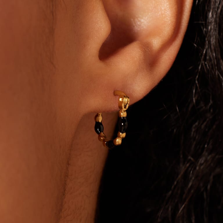 Stainless steel goldplated oorringen voor dames