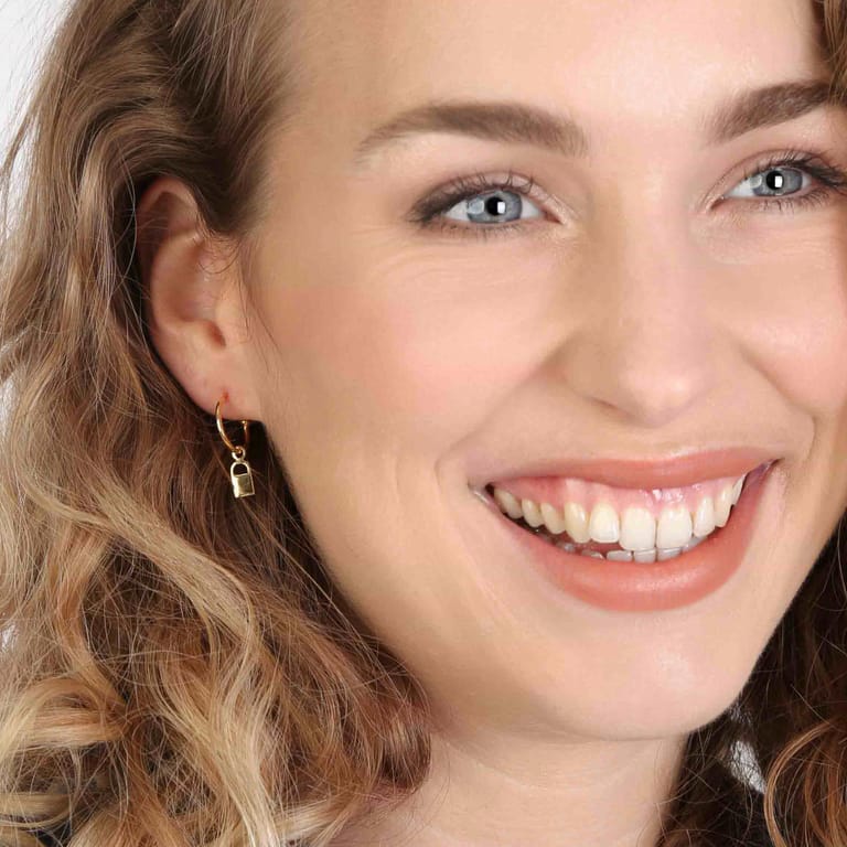 Zilveren goldplated oorringen voor dames