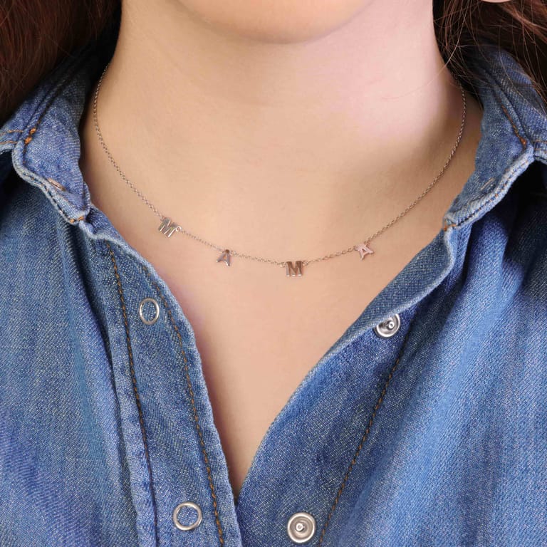 Zilveren ketting MAMA
