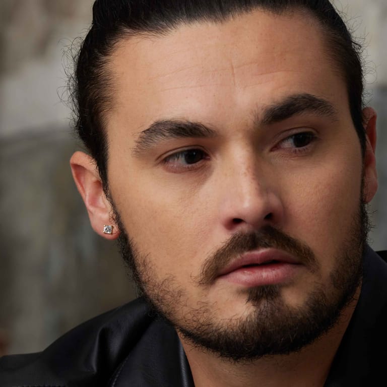 Stainless steel goldplated herenoorknoppen met zirkonia