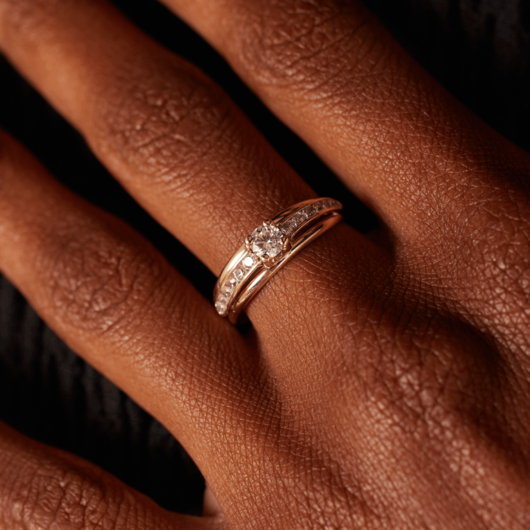 Ring, 375 Gelbgold, mit Zirkonia