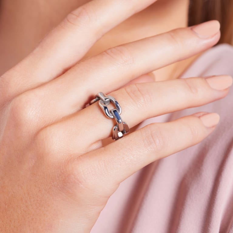 Stainless steel ring Iva