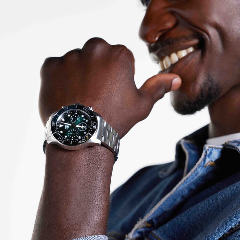 Lorus Heren Horloge Zilverkleurig Chronograaf 100m RT341JX9