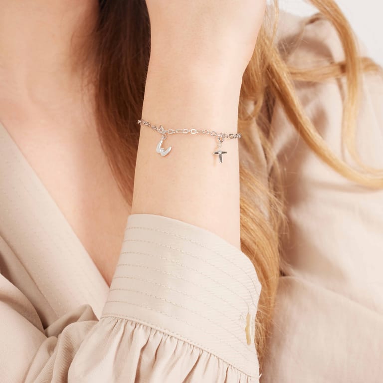 Zilveren schakelarmband Mix&Match