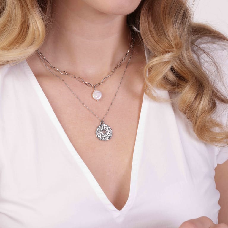 Stalen ketting met hanger