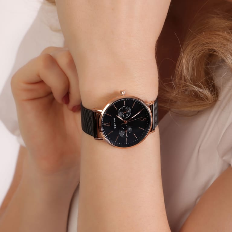 Bering Dames Horloge Zwart 14236-163