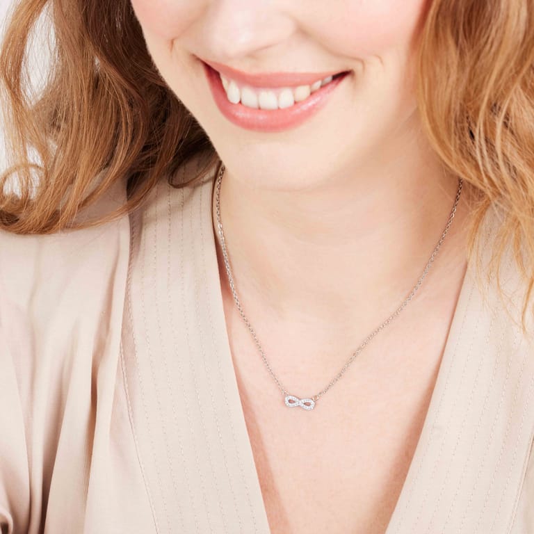 LivLiv stainless steel ketting met infinity hanger voor dames