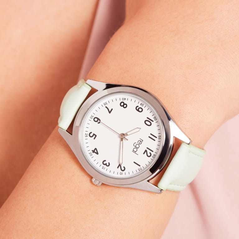 Regal Damen Uhr Grün PU-Leder Analog