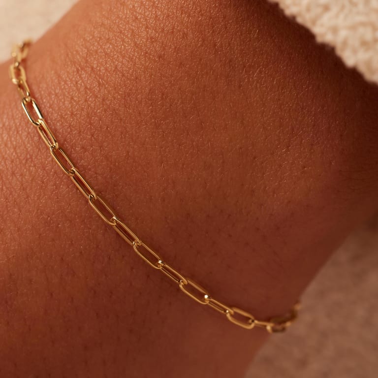 375 Gold Armband Büroklammer 2,2 mm