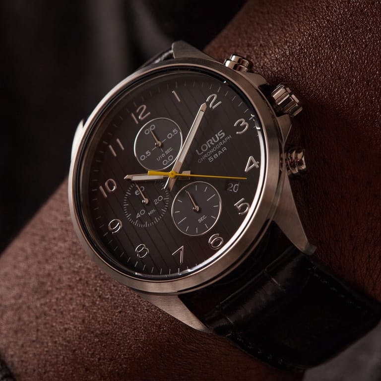 Lorus Heren Horloge Chronograaf Zwart