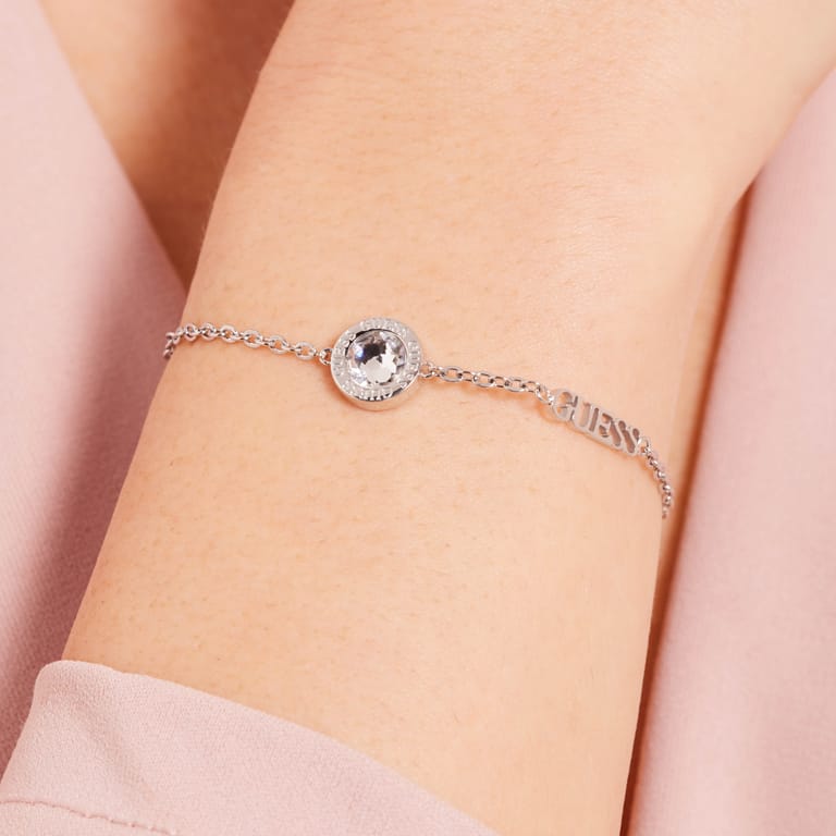 Guess Edelstahlarmband COLOR MY DAY transparent