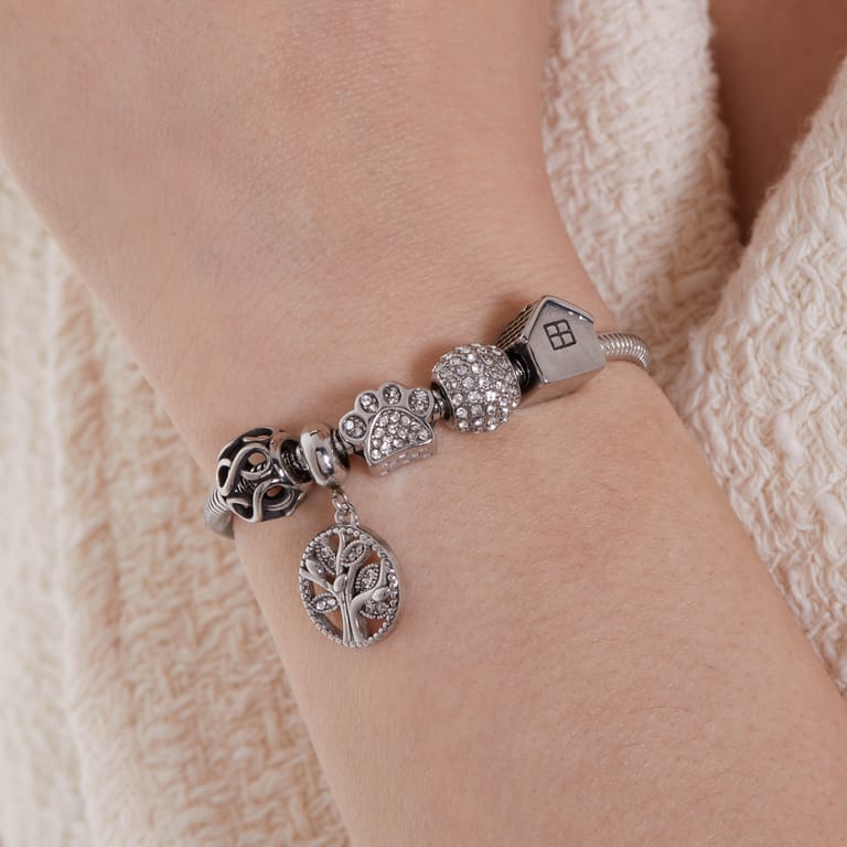 Bettelarmband-Anhänger aus Edelstahl mit Unendlichkeitssymbol