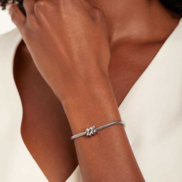 Bettelarmband-Anhänger aus Edelstahl, Sternzeichen Wassermann