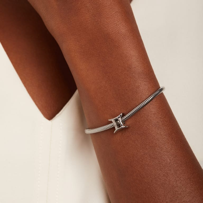 Bettelarmband-Anhänger aus Edelstahl, Sternzeichen Zwillinge