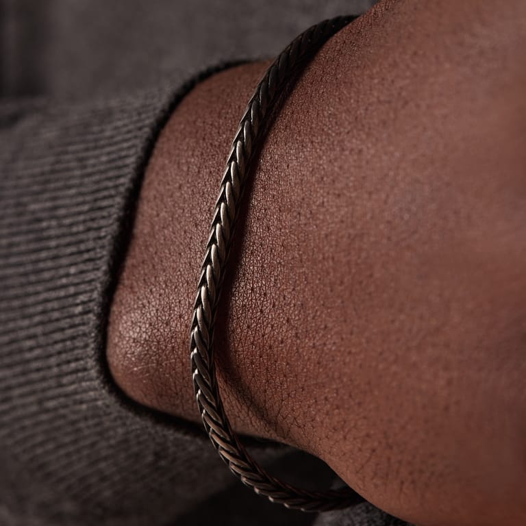 Stainless steel armband 3,8mm