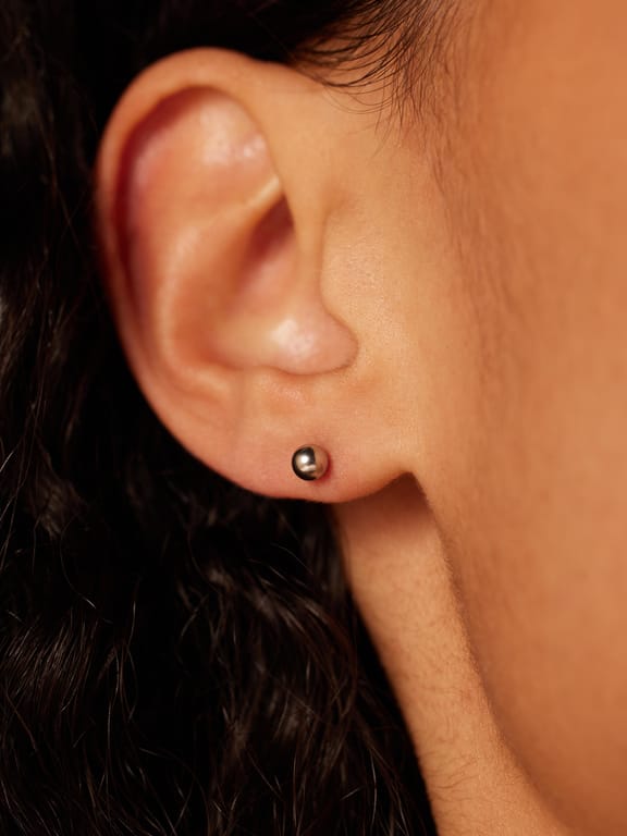 Stainless steel oorknoppen 4mm