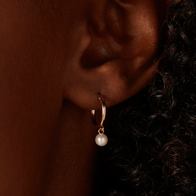 Ohrringe aus 585er Gelbgold mit Perle