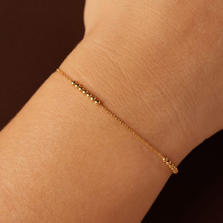 Zilveren goldplated armband voor dames