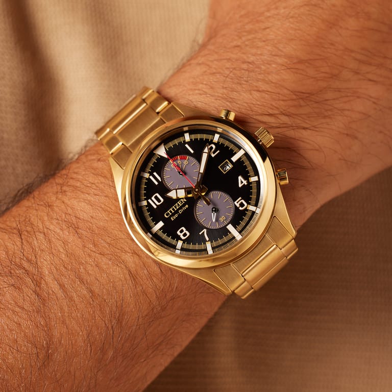 Citizen Solar Herrenarmbanduhr aus Stahl CA7022-87E