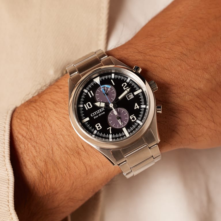 Citizen Solar Herrenarmbanduhr aus Stahl CA7028-81E