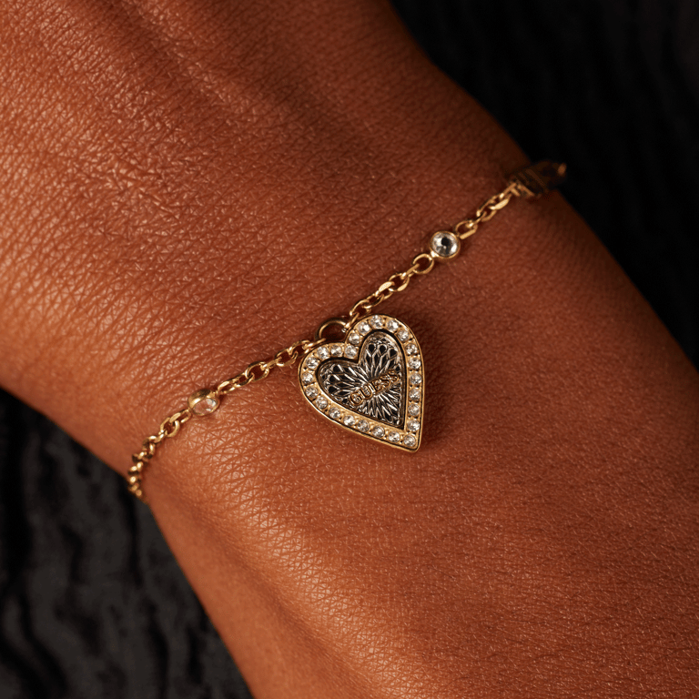 Guess Armband aus Edelstahl, zweifarbig, LOVE ME TENDER