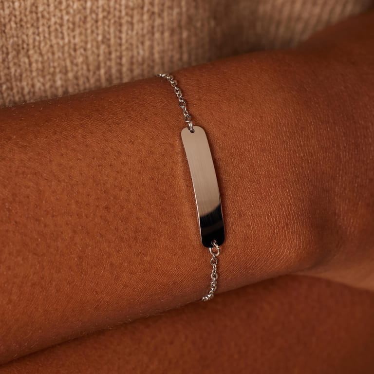 Armbänder aus Edelstahl, Mutter/Tochter, Stange