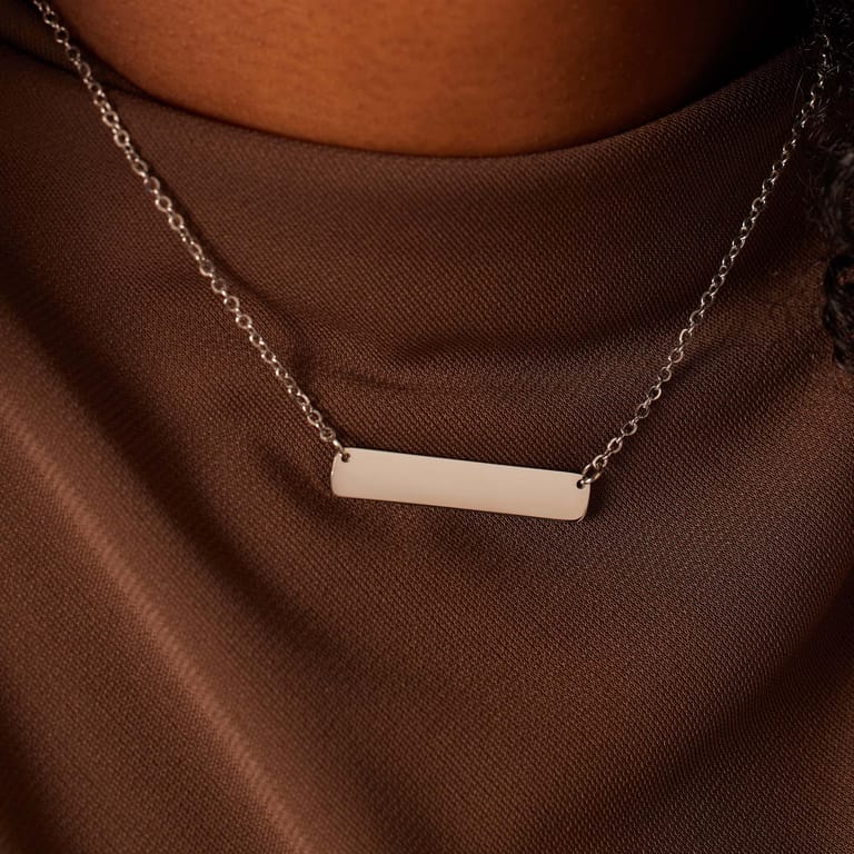 Stainless steel ketting Moeder/Dochter bar/bar