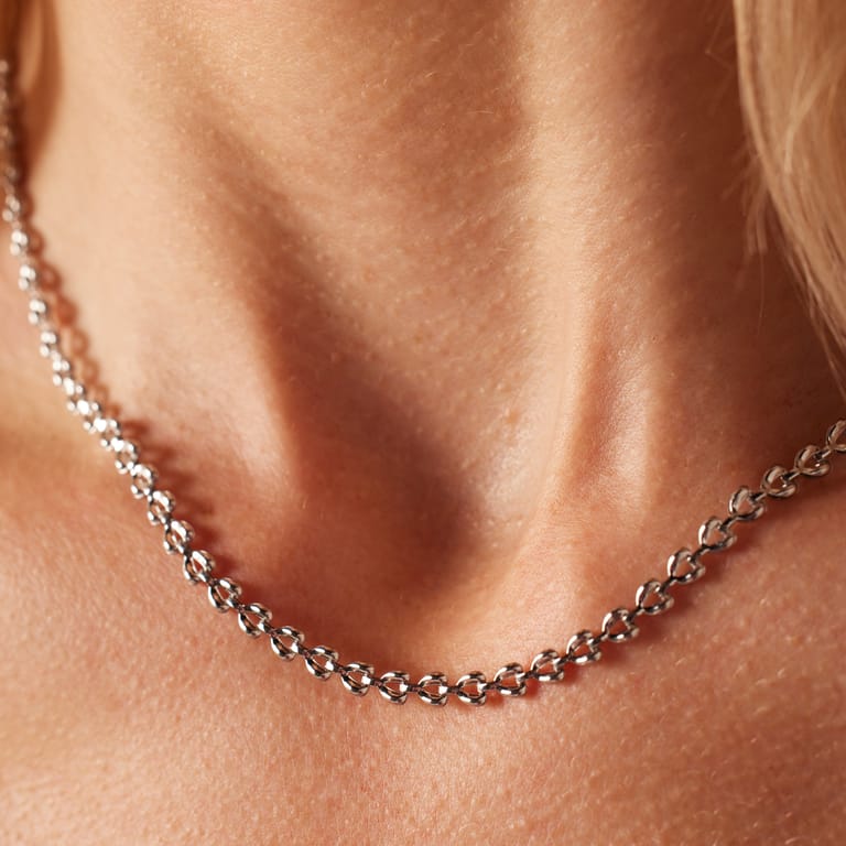 Myla stalen ketting met hart voor dames