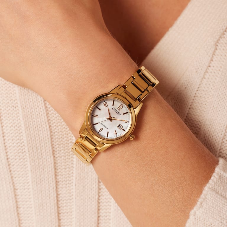 Citizen Damenarmbanduhr FE1242-78D, goldfarben