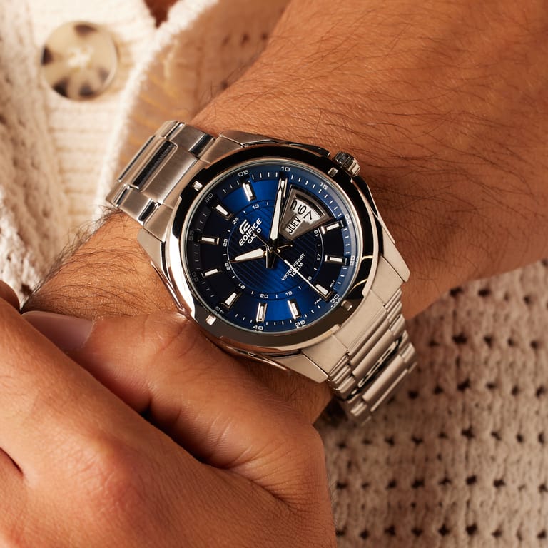Edifice horloge stalen band EF-129D-2AVEF