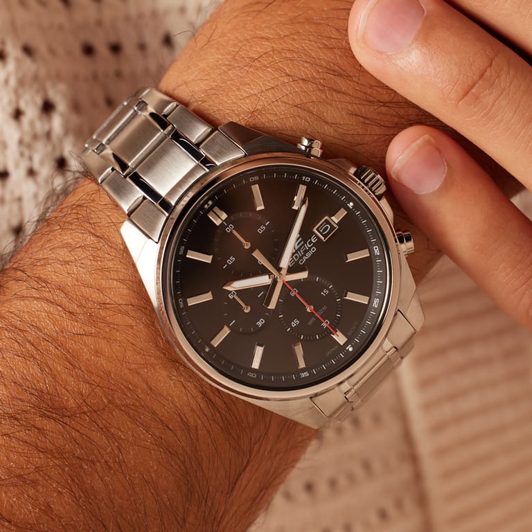 Edifice horloge stalen band EFV-610D-1AVUEF