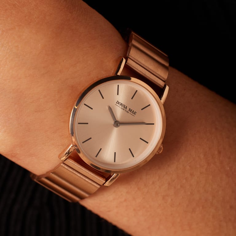 Donna Mae Armbanduhr, roséfarben