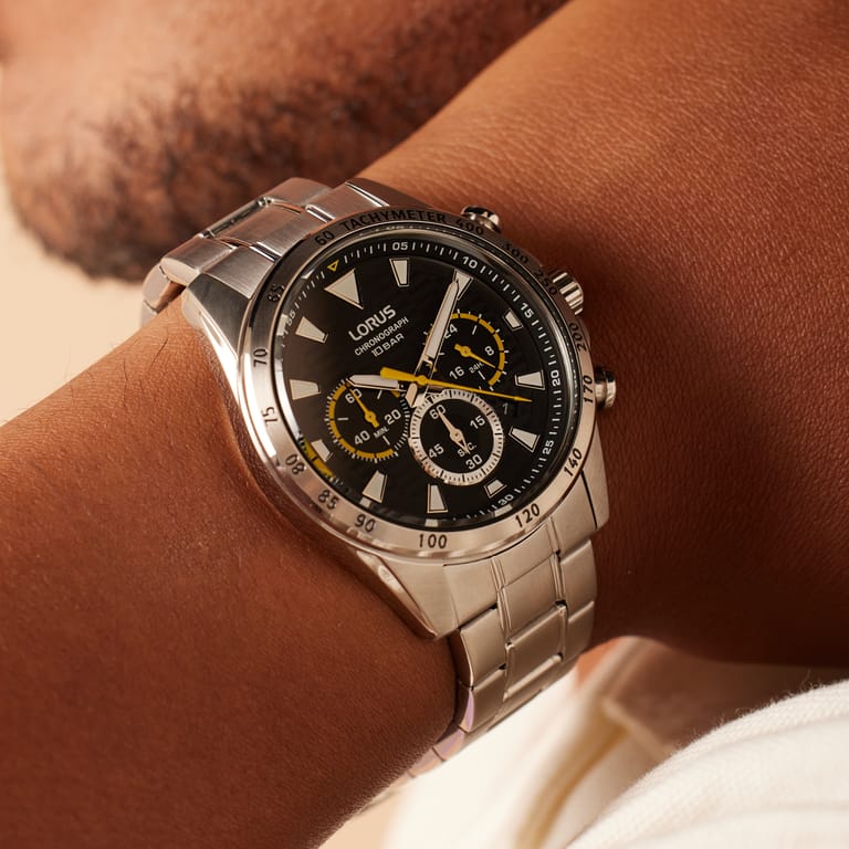 Lorus Herrenuhr, Chronograph aus Edelstahl, RT351KX9