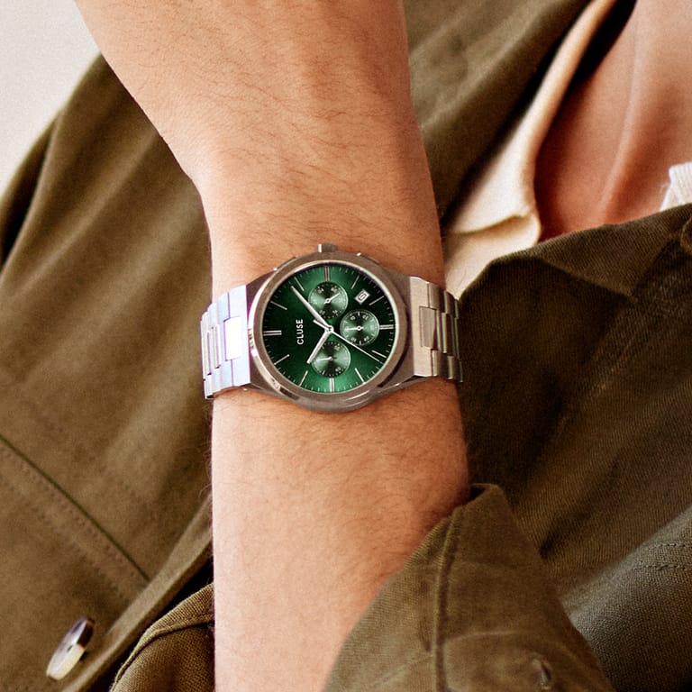 CLUSE – Multifunction Vigoureux, Armbanduhr für Herren, Grün