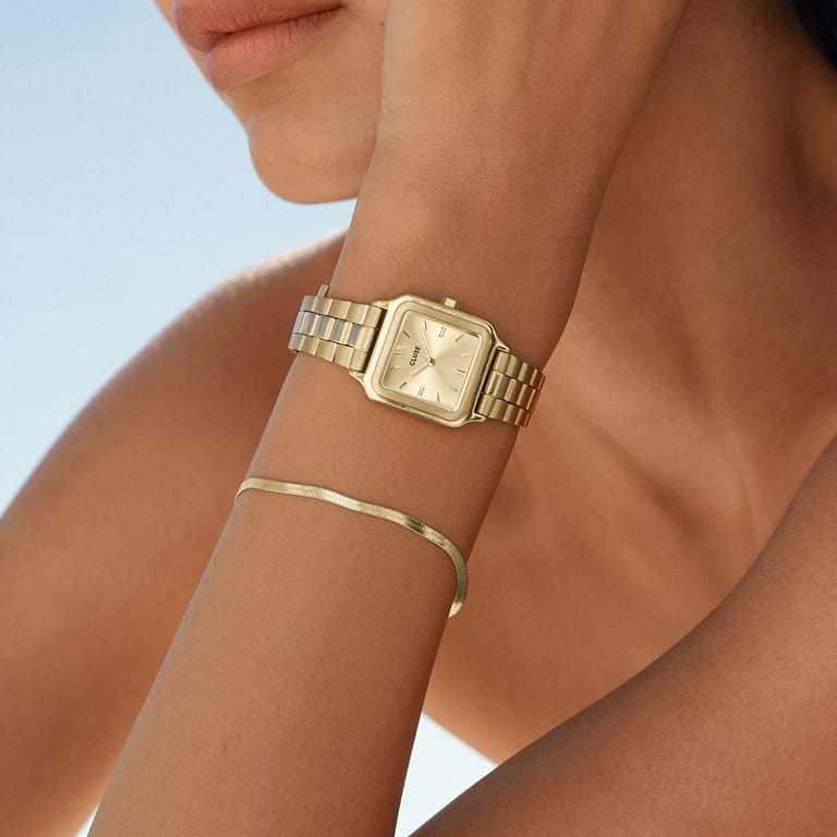 CLUSE - Gracieuse Petite horloge goudkleurig staal