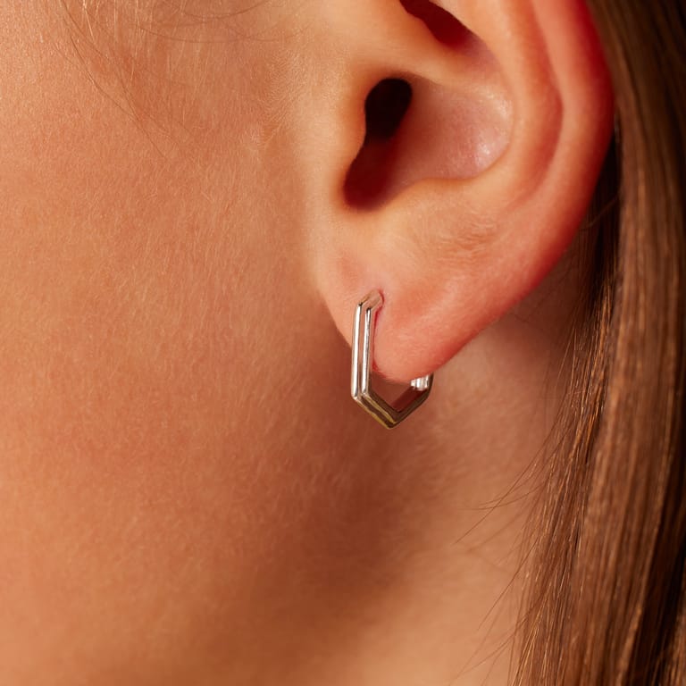 Ohrringe aus 925er Silber, Oval