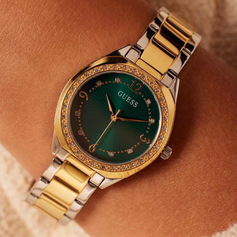 Guess Armbanduhr für Damen, zweifarbig, CHARLOTTE, GW0767L4