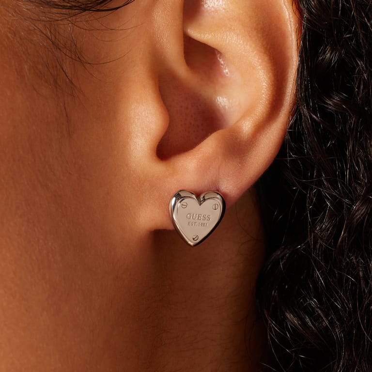 Guess Ohrstecker aus Edelstahl, ALL YOU NEED IS LOVE