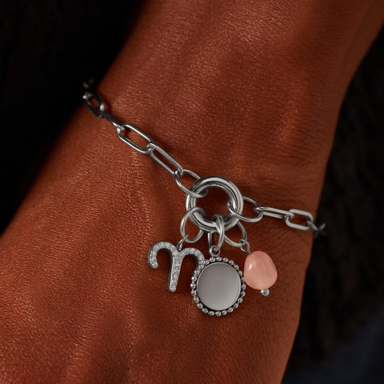 Charm aus Edelstahl, Widder