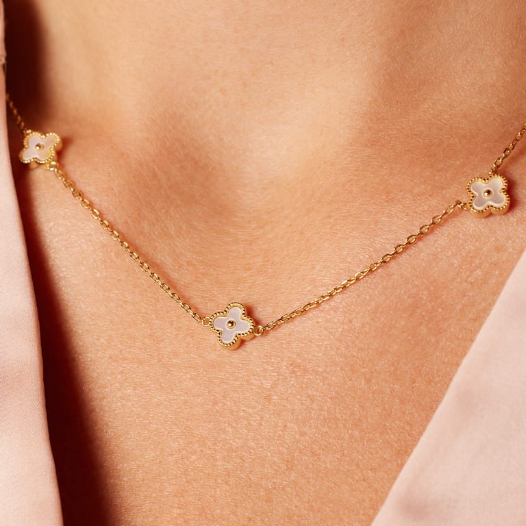 Zilveren goldplated ketting met hanger voor dames