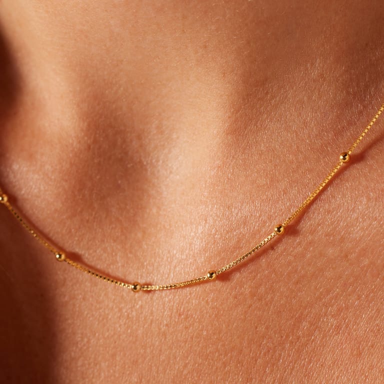 Zilveren goldplated ketting venetiaan bol