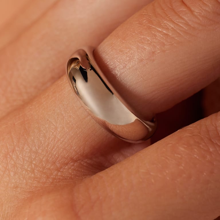 Ring aus 925er Silber, breit