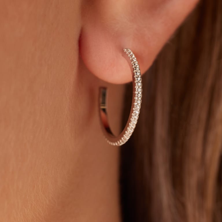Ohrringe aus 925er Silber mit Zirkonia